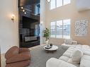 71 Penn Place, Spruce Grove, AB  - Indoor Photo Showing Living Room With Fireplace 