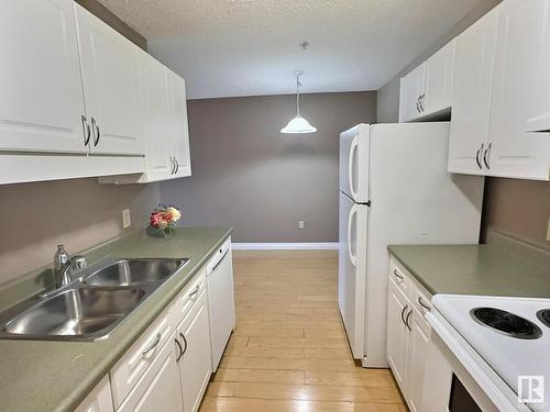 205 11446 40 Avenue, Edmonton, AB - Indoor Photo Showing Kitchen With Double Sink