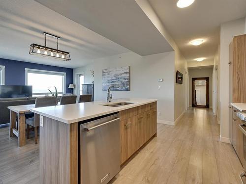 2703 10410 102 Avenue, Edmonton, AB - Indoor Photo Showing Kitchen With Double Sink