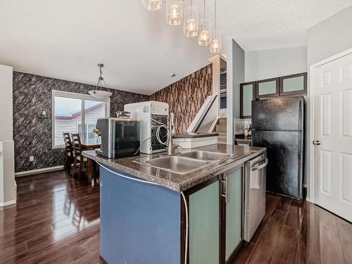 1817 Tomlinson Crescent Nw, Edmonton, AB - Indoor Photo Showing Kitchen With Double Sink