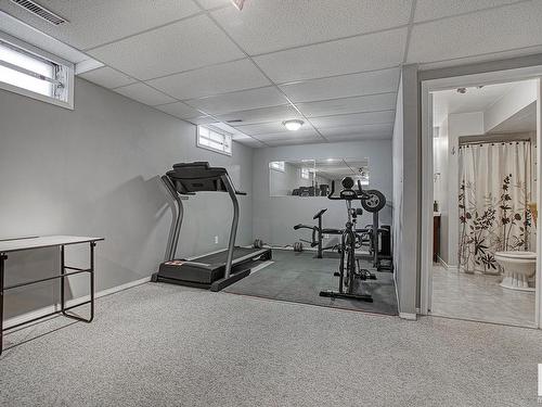 3539 13 Avenue, Edmonton, AB - Indoor Photo Showing Gym Room