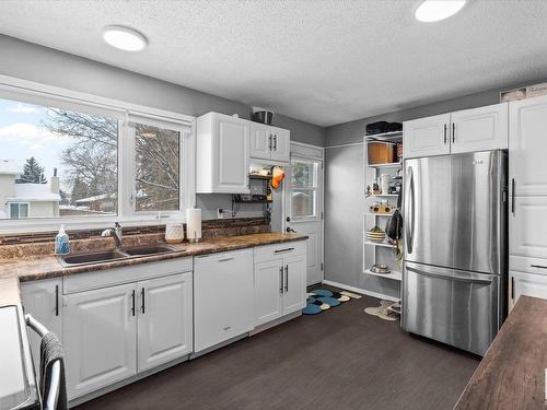 2165 78 Street, Edmonton, AB - Indoor Photo Showing Kitchen With Double Sink