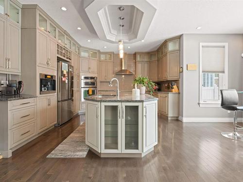 2553 Cameron Ravine Landing Landing, Edmonton, AB - Indoor Photo Showing Kitchen With Upgraded Kitchen