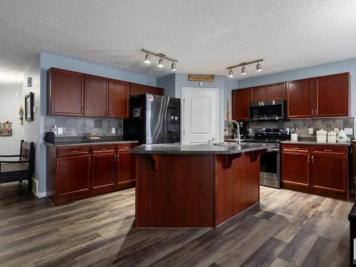 16215 48 Street, Edmonton, AB - Indoor Photo Showing Kitchen With Double Sink