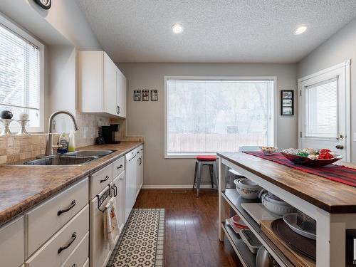 5410 42 Avenue, Beaumont, AB - Indoor Photo Showing Kitchen With Double Sink