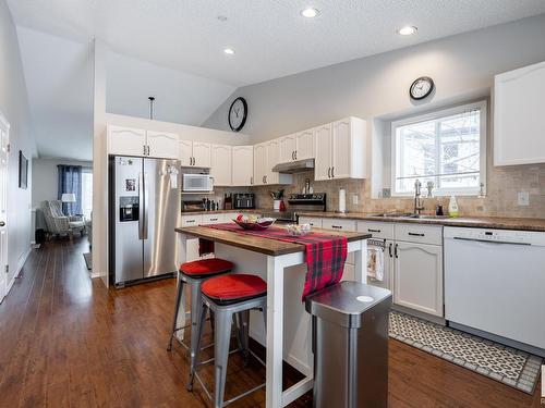 5410 42 Avenue, Beaumont, AB - Indoor Photo Showing Kitchen With Double Sink