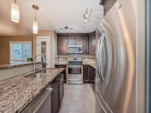 1719 56 Street, Edmonton, AB - Indoor Photo Showing Kitchen With Double Sink With Upgraded Kitchen