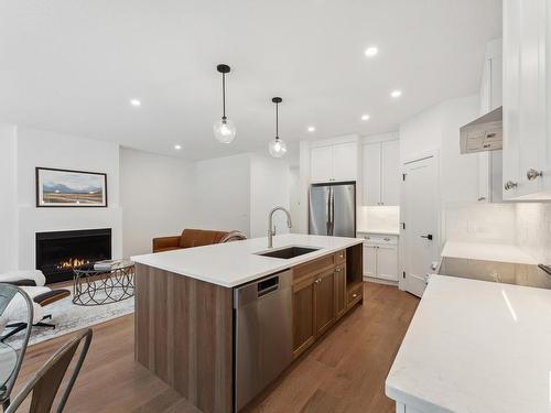 114 Heron Point Close, Rural Wetaskiwin County, AB - Indoor Photo Showing Kitchen With Stainless Steel Kitchen With Upgraded Kitchen