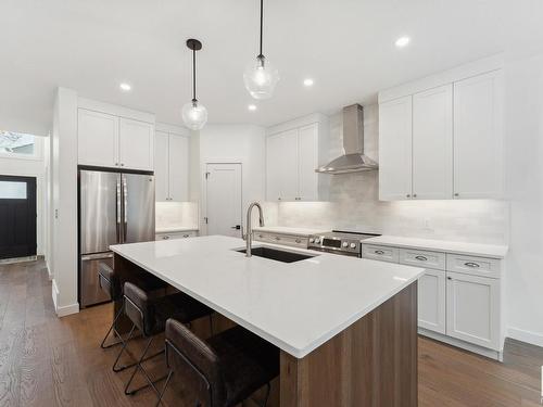 114 Heron Point Close, Rural Wetaskiwin County, AB - Indoor Photo Showing Kitchen With Stainless Steel Kitchen With Upgraded Kitchen