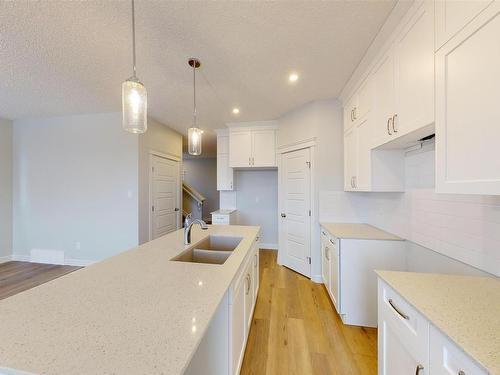 1713 Westerra Wynd, Stony Plain, AB - Indoor Photo Showing Kitchen With Double Sink