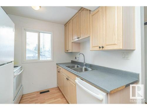 14620 121 Street, Edmonton, AB - Indoor Photo Showing Kitchen With Double Sink