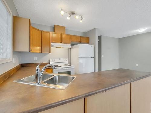 3 130 Hyndman Crescent, Edmonton, AB - Indoor Photo Showing Kitchen With Double Sink