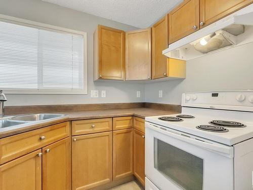 3 130 Hyndman Crescent, Edmonton, AB - Indoor Photo Showing Kitchen With Double Sink