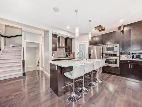 8920 181 Avenue, Edmonton, AB - Indoor Photo Showing Kitchen With Stainless Steel Kitchen With Upgraded Kitchen