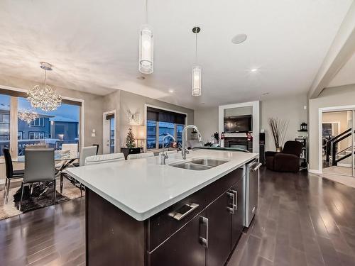 8920 181 Avenue, Edmonton, AB - Indoor Photo Showing Kitchen With Double Sink