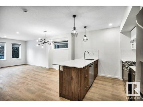 11411 88 Street, Edmonton, AB - Indoor Photo Showing Kitchen With Upgraded Kitchen