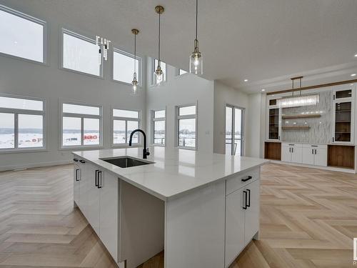 7097 Kiviaq Crescent, Edmonton, AB - Indoor Photo Showing Kitchen With Upgraded Kitchen