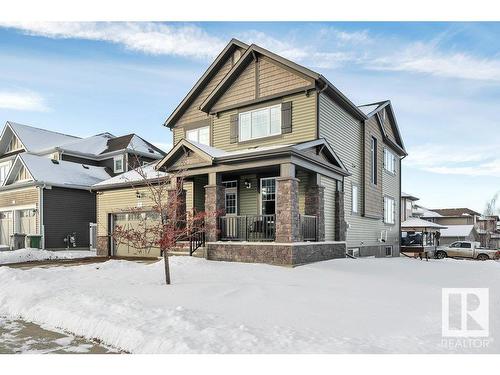 91 Rosemount Boulevard, Beaumont, AB - Outdoor With Deck Patio Veranda With Facade