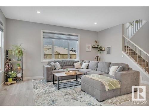 91 Rosemount Boulevard, Beaumont, AB - Indoor Photo Showing Living Room