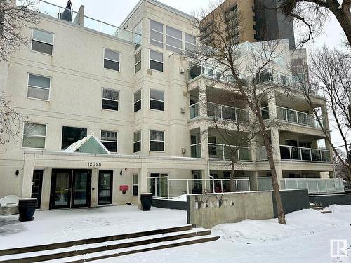 404 12028 103 Avenue, Edmonton, AB - Outdoor With Balcony With Facade