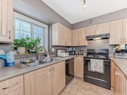 319- 11453 Ellerslie Rd Sw Road Sw, Edmonton, AB - Indoor Photo Showing Kitchen With Double Sink