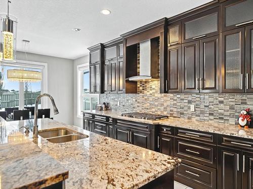 3948 Claxton Loop, Edmonton, AB - Indoor Photo Showing Kitchen With Double Sink With Upgraded Kitchen