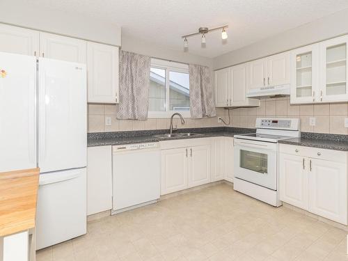 8715 27 Avenue, Edmonton, AB - Indoor Photo Showing Kitchen With Double Sink