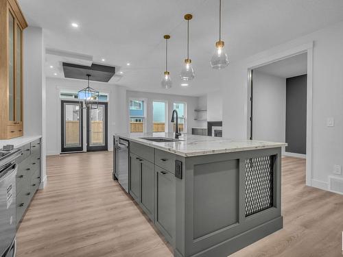 1372 155 Street, Edmonton, AB - Indoor Photo Showing Kitchen With Upgraded Kitchen