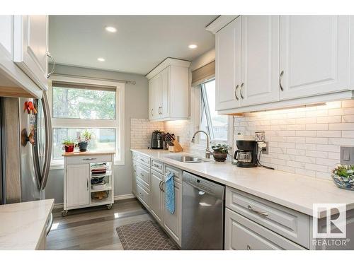 12704 134 Avenue, Edmonton, AB - Indoor Photo Showing Kitchen With Double Sink With Upgraded Kitchen