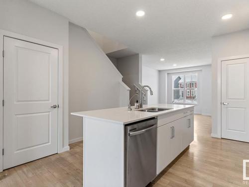 2125 Maple Road, Edmonton, AB - Indoor Photo Showing Kitchen With Double Sink