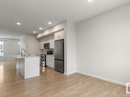 2125 Maple Road, Edmonton, AB - Indoor Photo Showing Kitchen With Stainless Steel Kitchen