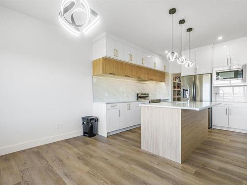 2920 1 Avenue, Edmonton, AB - Indoor Photo Showing Kitchen With Upgraded Kitchen