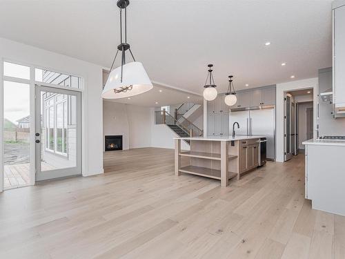 51 Jubilation Drive, St. Albert, AB - Indoor Photo Showing Kitchen With Upgraded Kitchen