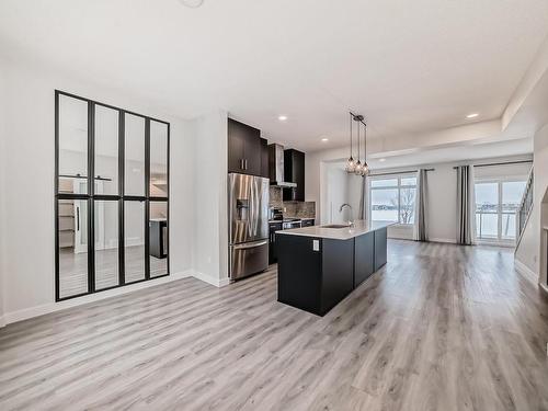 48 1010 Rabbit Hill Road, Edmonton, AB - Indoor Photo Showing Kitchen With Stainless Steel Kitchen With Upgraded Kitchen