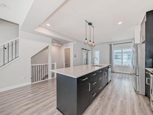 48 1010 Rabbit Hill Road, Edmonton, AB - Indoor Photo Showing Kitchen With Upgraded Kitchen