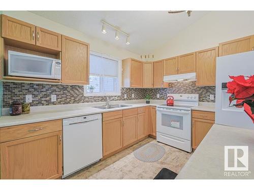 1314 Grant Way, Edmonton, AB - Indoor Photo Showing Kitchen With Double Sink