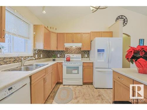 1314 Grant Way, Edmonton, AB - Indoor Photo Showing Kitchen With Double Sink