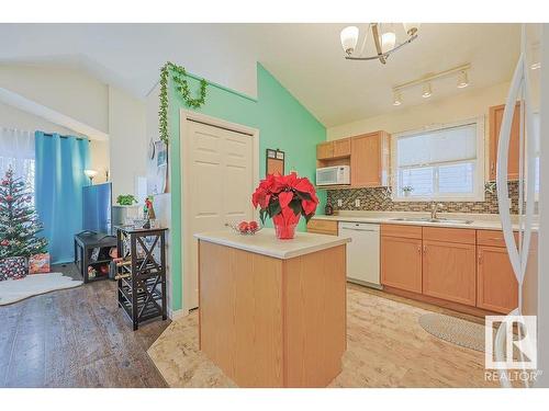 1314 Grant Way, Edmonton, AB - Indoor Photo Showing Kitchen With Double Sink