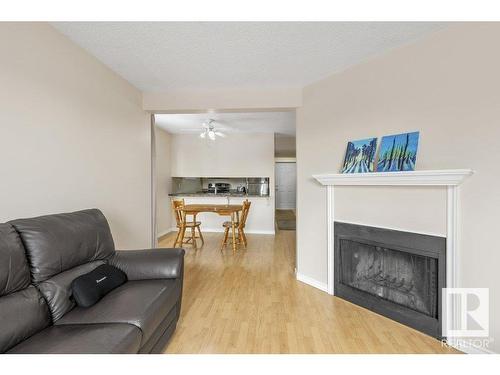 193 Lancaster Terrace, Edmonton, AB - Indoor Photo Showing Living Room With Fireplace