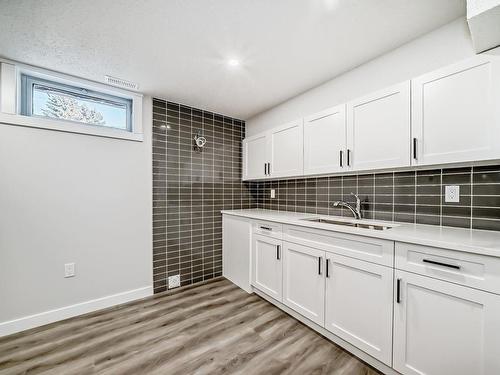 13539 115 Street, Edmonton, AB - Indoor Photo Showing Kitchen With Double Sink