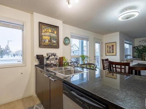 3117 9351 Simpson Drive, Edmonton, AB - Indoor Photo Showing Kitchen With Double Sink