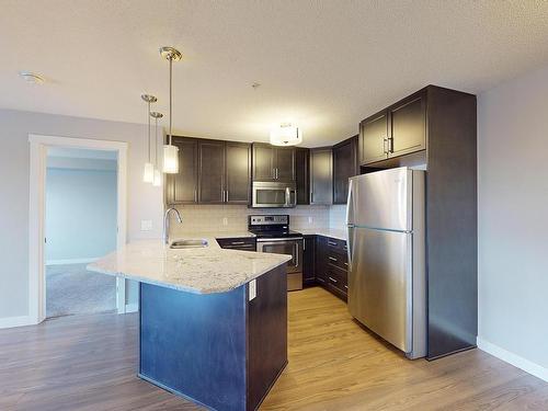 Edmonton, AB - Indoor Photo Showing Kitchen With Stainless Steel Kitchen With Upgraded Kitchen