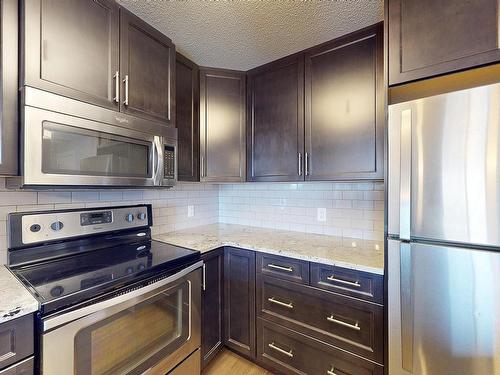 Edmonton, AB - Indoor Photo Showing Kitchen With Stainless Steel Kitchen With Upgraded Kitchen