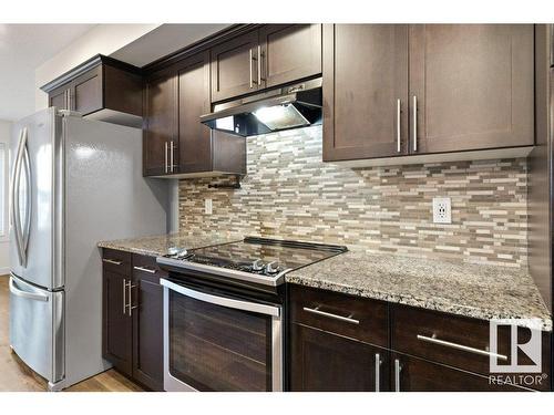 7014 Newson Road, Edmonton, AB - Indoor Photo Showing Kitchen With Stainless Steel Kitchen With Upgraded Kitchen