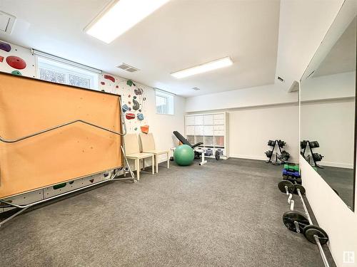 6630 110 Street, Edmonton, AB - Indoor Photo Showing Gym Room