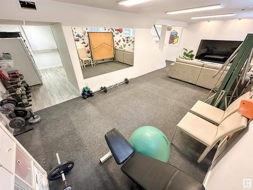 6630 110 Street, Edmonton, AB - Indoor Photo Showing Gym Room