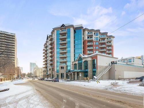 402 10142 111 Street Nw, Edmonton, AB - Outdoor With Balcony With Facade