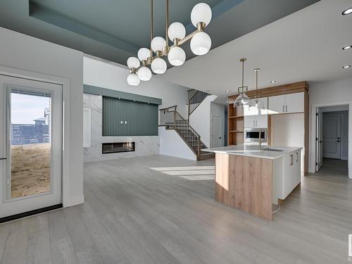 99 Elm Street, Fort Saskatchewan, AB - Indoor Photo Showing Kitchen