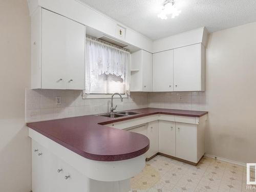 3641 117 Avenue, Edmonton, AB - Indoor Photo Showing Kitchen With Double Sink