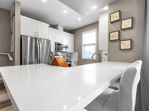 20126 18A Avenue Nw, Edmonton, AB - Indoor Photo Showing Kitchen With Upgraded Kitchen